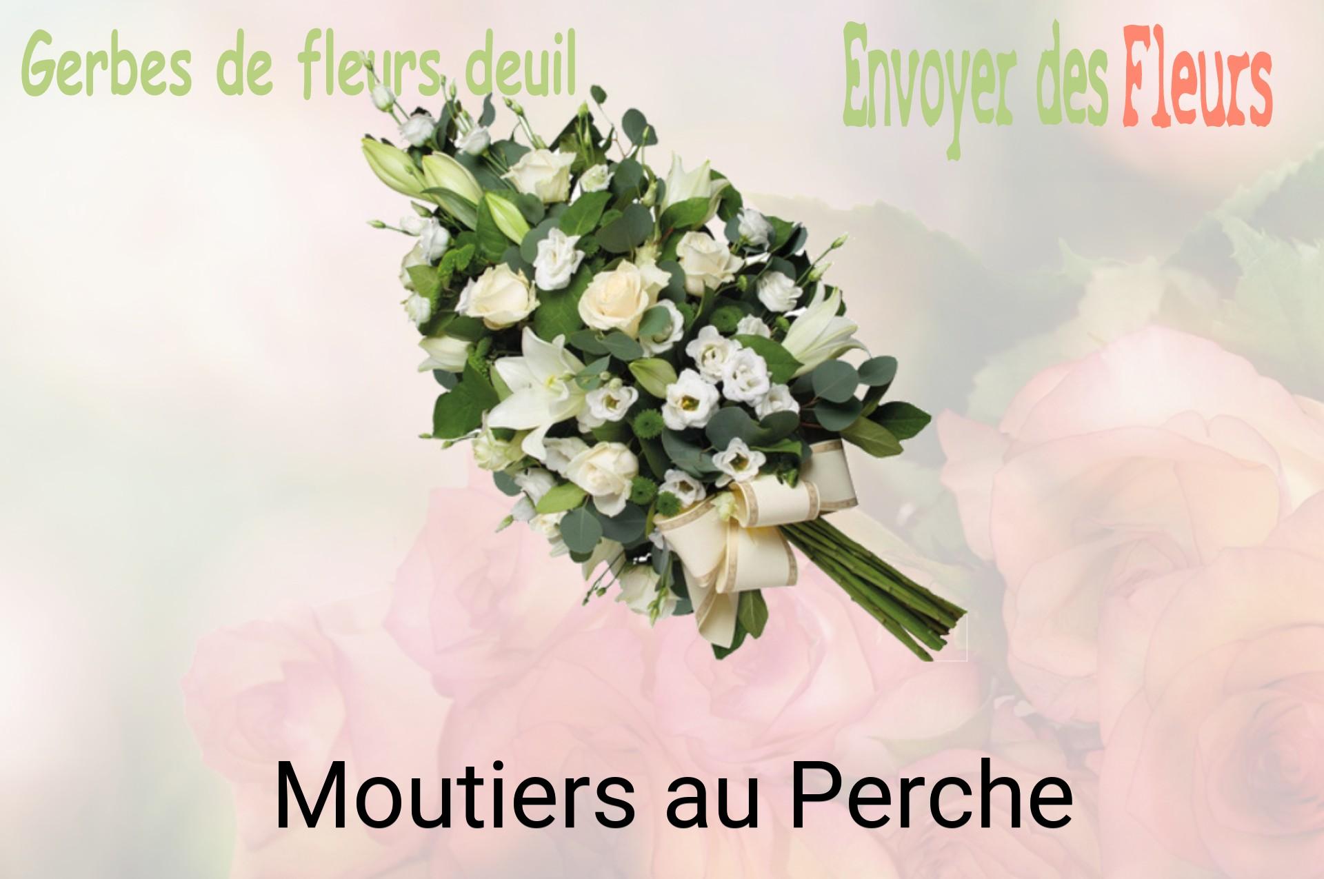 Gerbe de fleurs de deuil livrée à Moutiers-au-Perche